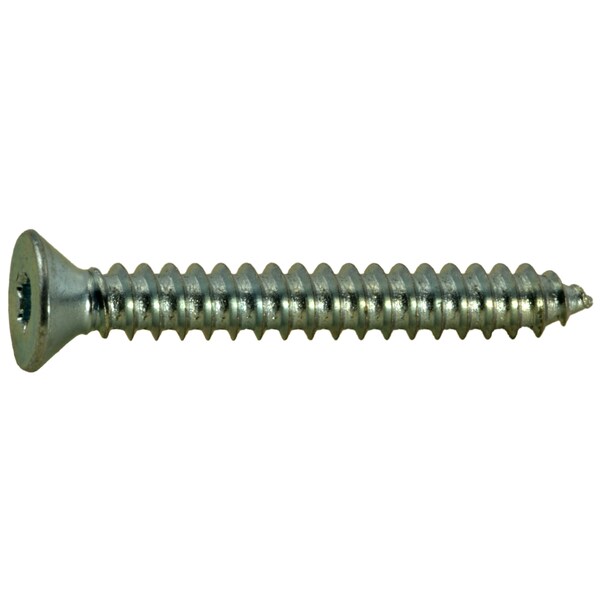 Midwest Fastener Sheet Metal Screw, #8 x 1-1/4 in, Zinc Plated Steel Flat Head Torx Drive, 25 PK 37016 - main